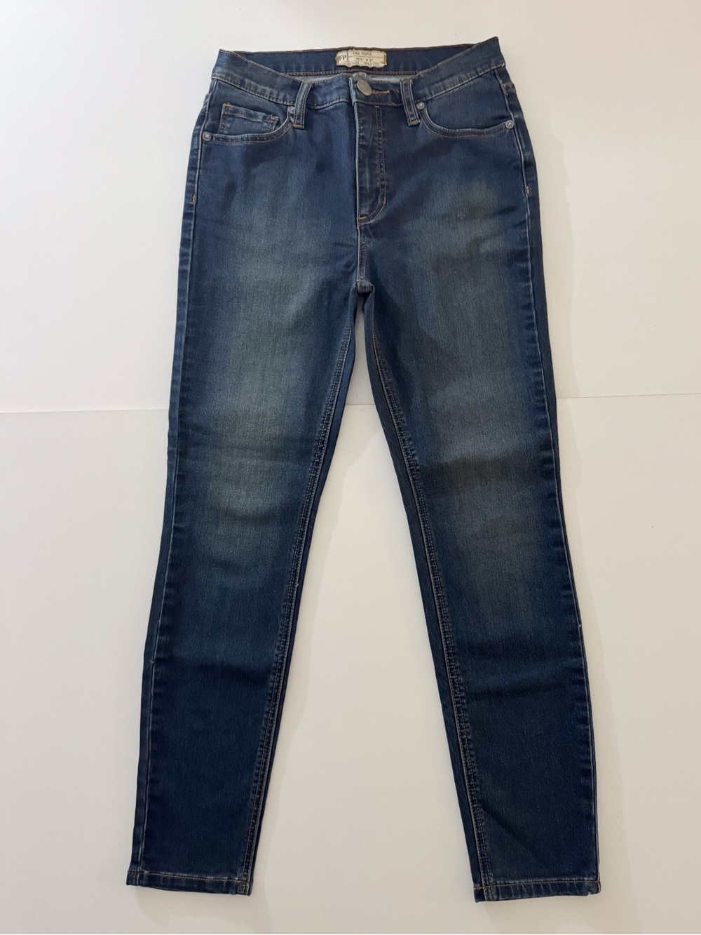 Free People High Rise Skinny Jeans